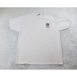 NEW VINTAGE Titanic Shirt Mens Extra Large Brown Tan The Exhibition 90s*